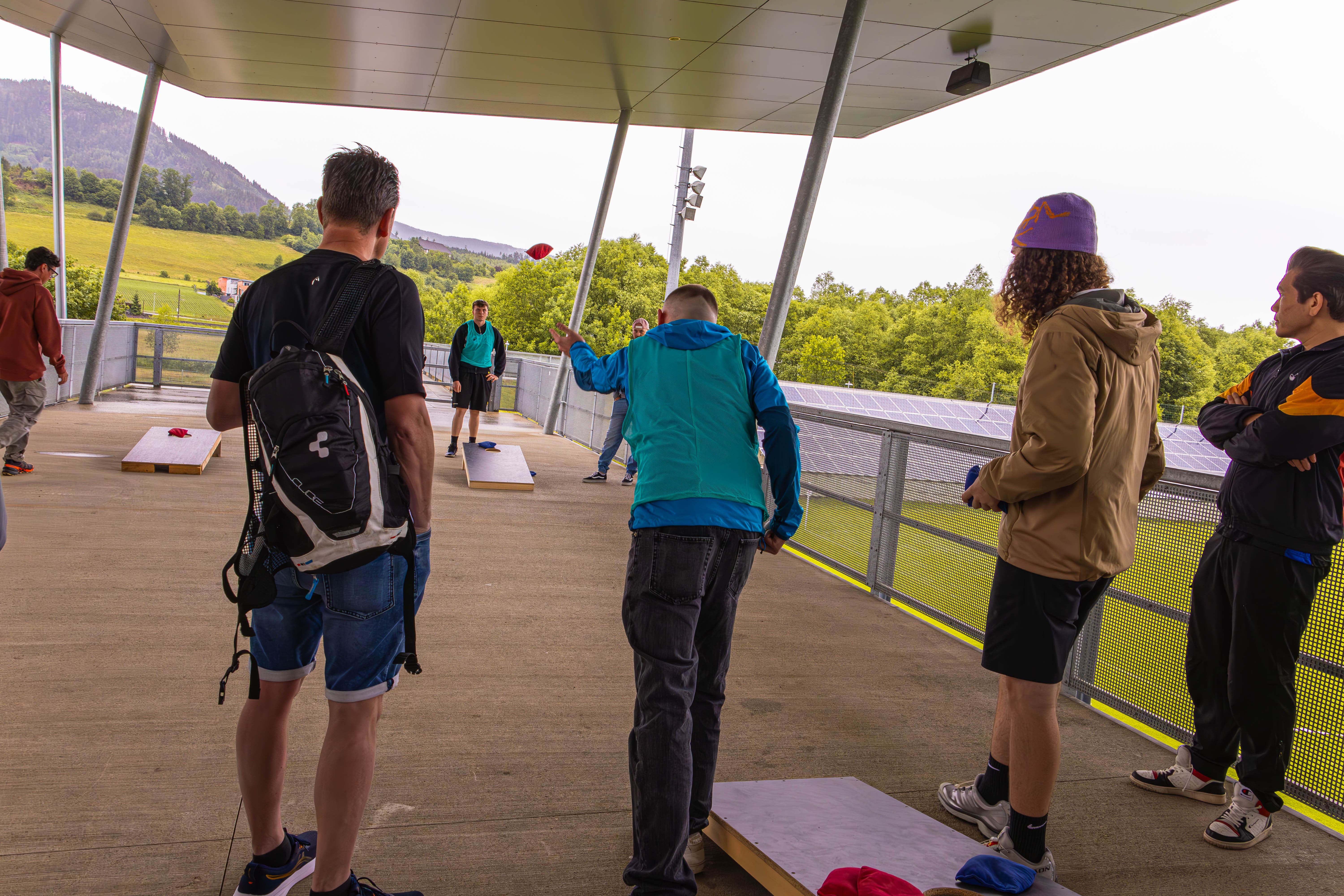 Cornhole-Highlight vom Berufsschulsporttag