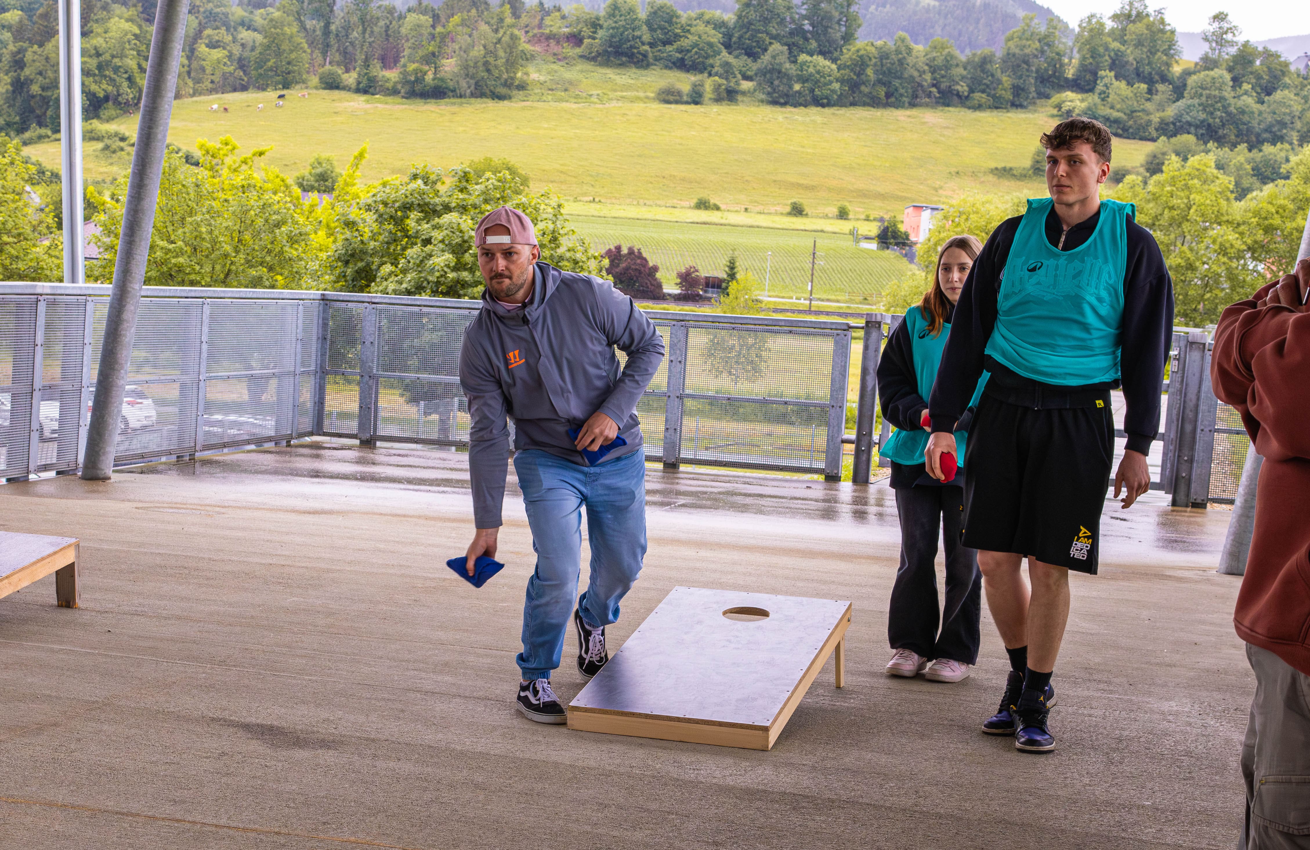 Cornhole-Highlight vom Berufsschulsporttag